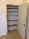 Shelved out storage cupboard