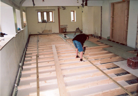 Forms a level base on which to work